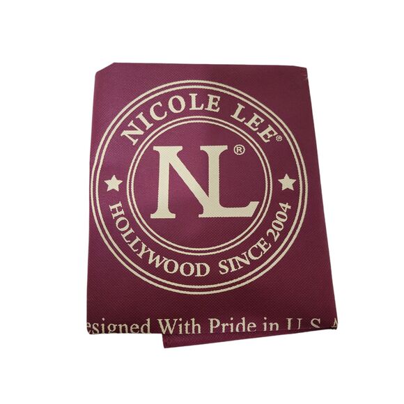 Nicole Lee Reuseable Tote Bags Purple Travel - Picture 2 of 2